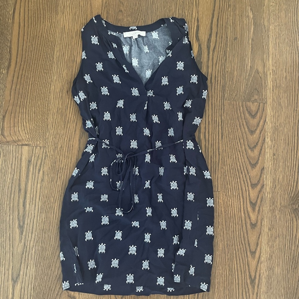 navy blue turtle dress
